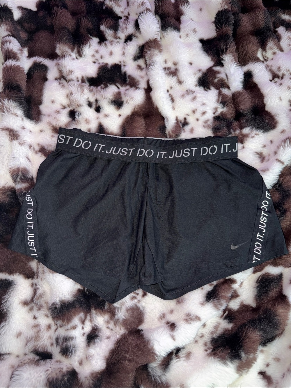 Nike Black Women's 'Just Do It' Performance Shorts